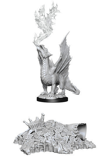D&D Nolzur's: Gold Dragon Wyrmling & Small Treasure Pile