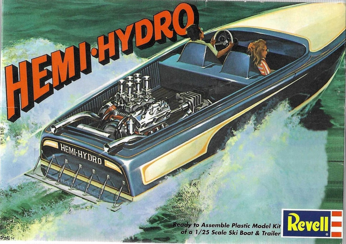 1/25 Hemi Hydro Ski Boat & Trailer REV (OPEN)