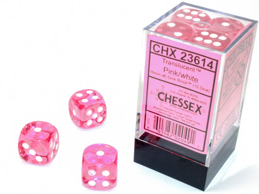 Translucent 16mm 12D6 Dice