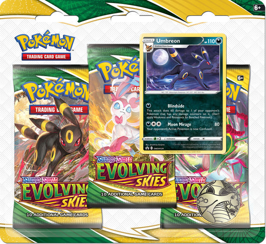 Pokemon: SS7 Evolving Skies 3pk blister