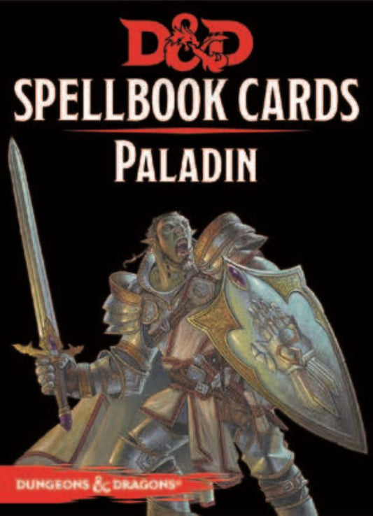 D&D RPG Spellbook Cards: Paladin 2nd Ed