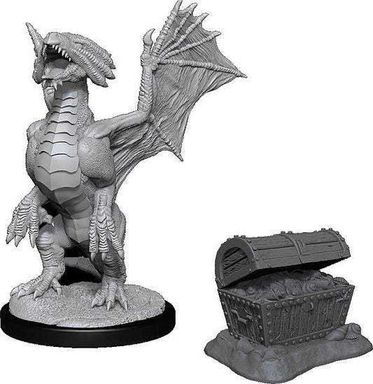 D&D Nolzur's: Bronze Dragon Wyrmling & Pile of Sea Found Treasure