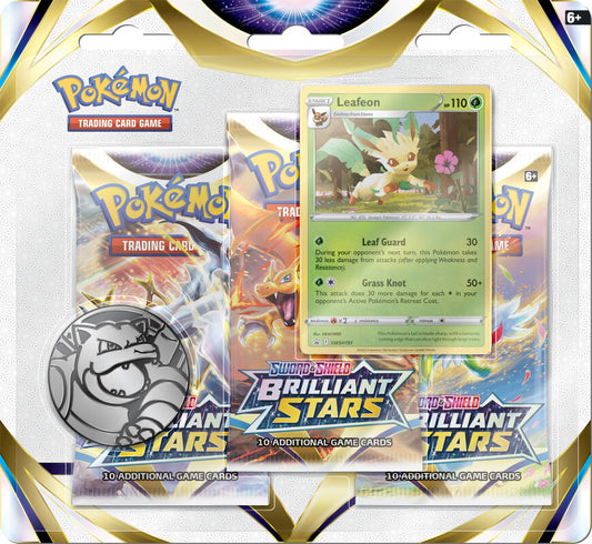 Pokemon: SS9 Brilliant Stars 3pk blister