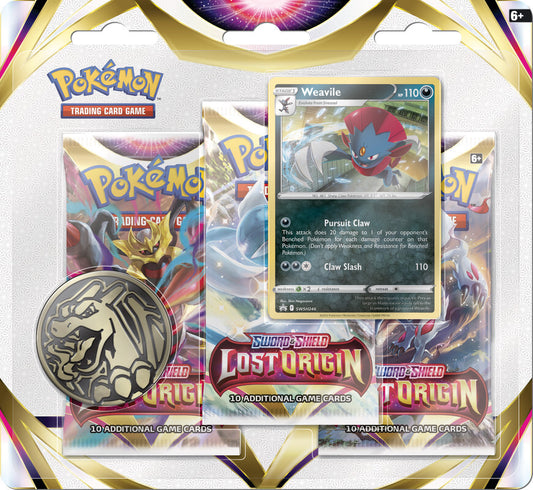 Pokemon: SS11 Lost Origin 3pk blister