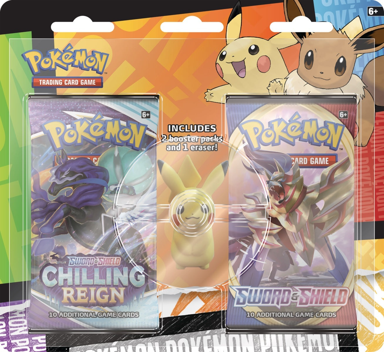 Pokemon Back To School Eraser Blister