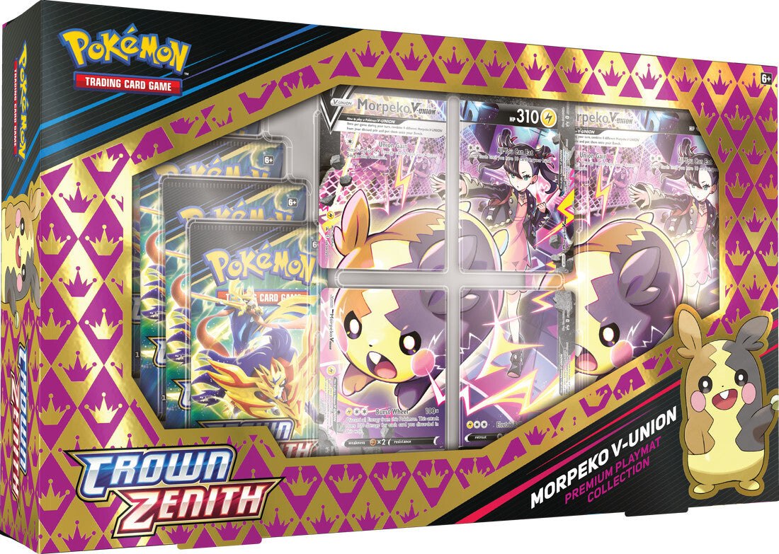 Pokemon: SS12.5 Crown Zenith Morpeko V-Union Premium Playmat Collection