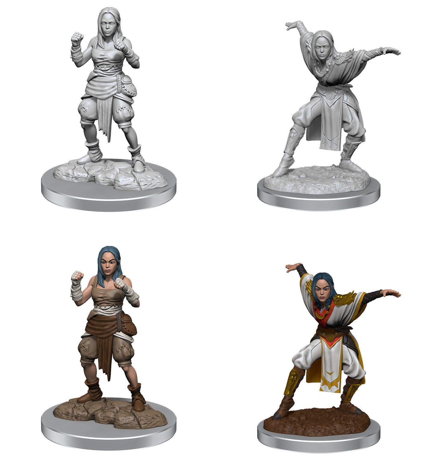 Pathfinder Deep Cuts: Half-Elf Female Monk