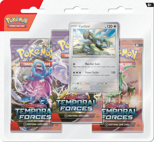 Pokemon: SV5 Temporal Forces 3pk blister