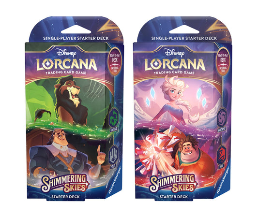 Disney Lorcana: Shimmering Skies Starter Decks