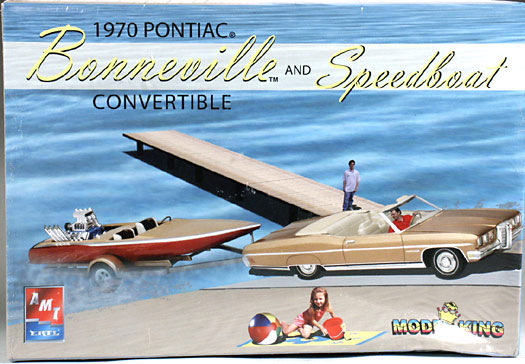 1/25 1970 Pontiac Bonneville & Speedboat AMT