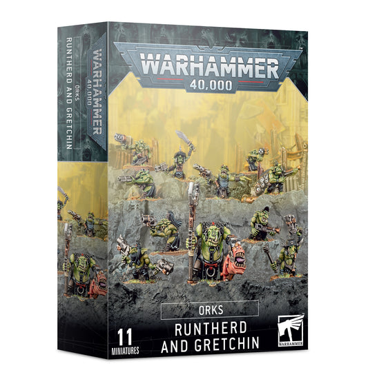 Warhammer: Orks Runtherd and Gretchin