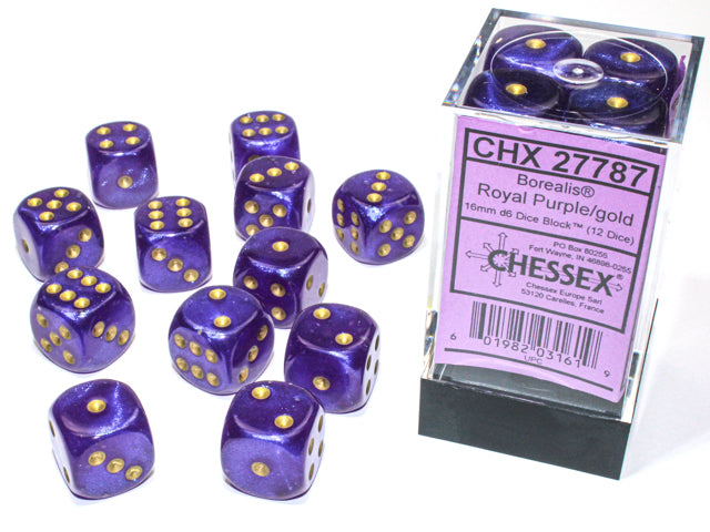 Borealis 16mm 12D6 Dice