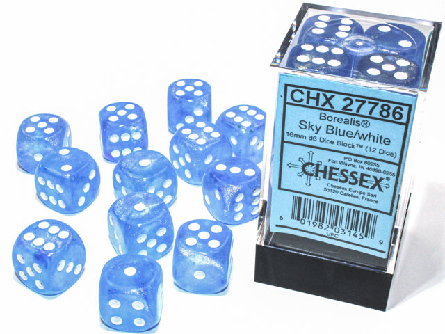 Borealis 16mm 12D6 Dice