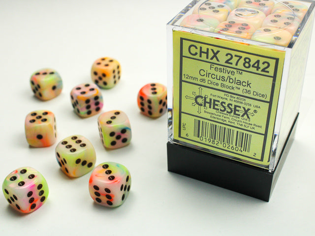 Festive 12mm 36D6 Dice