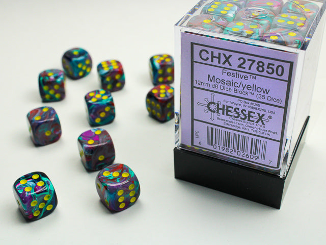 Festive 12mm 36D6 Dice