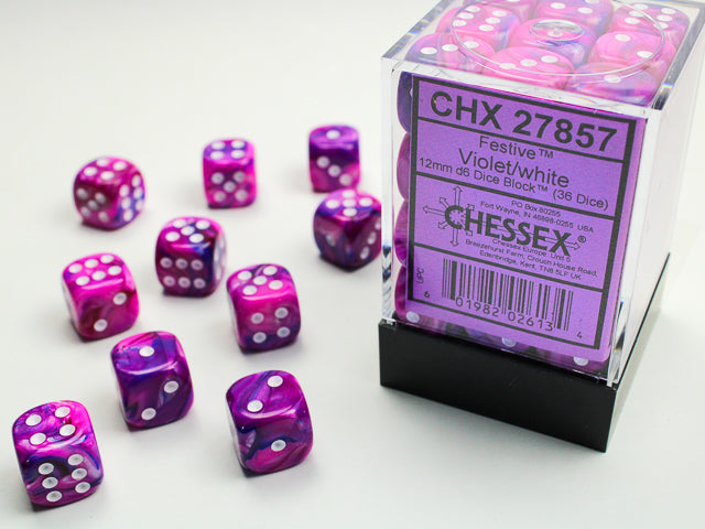 Festive 12mm 36D6 Dice