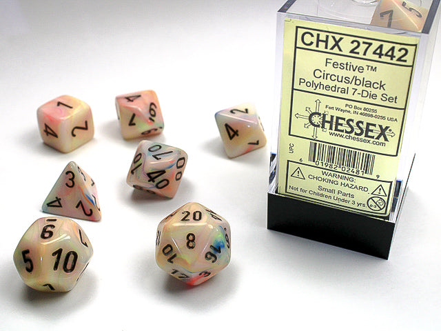 Festive 7Pc Dice
