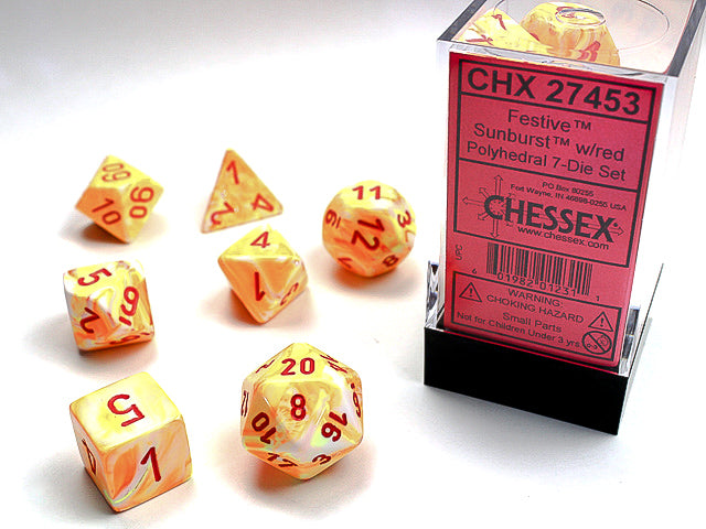 Festive 7Pc Dice
