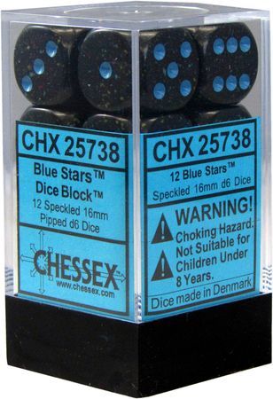 Speckled 16mm 12D6 Dice