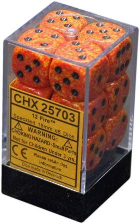 Speckled 16mm 12D6 Dice