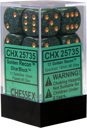 Speckled 16mm 12D6 Dice