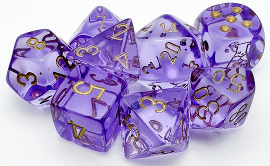 Translucent 7Pc Dice