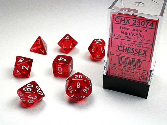 Translucent 7Pc Dice