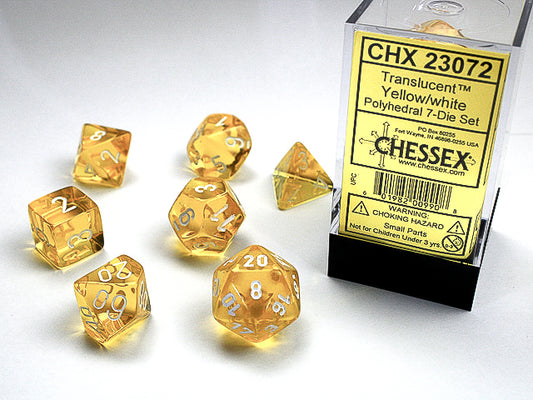 Translucent 7Pc Dice
