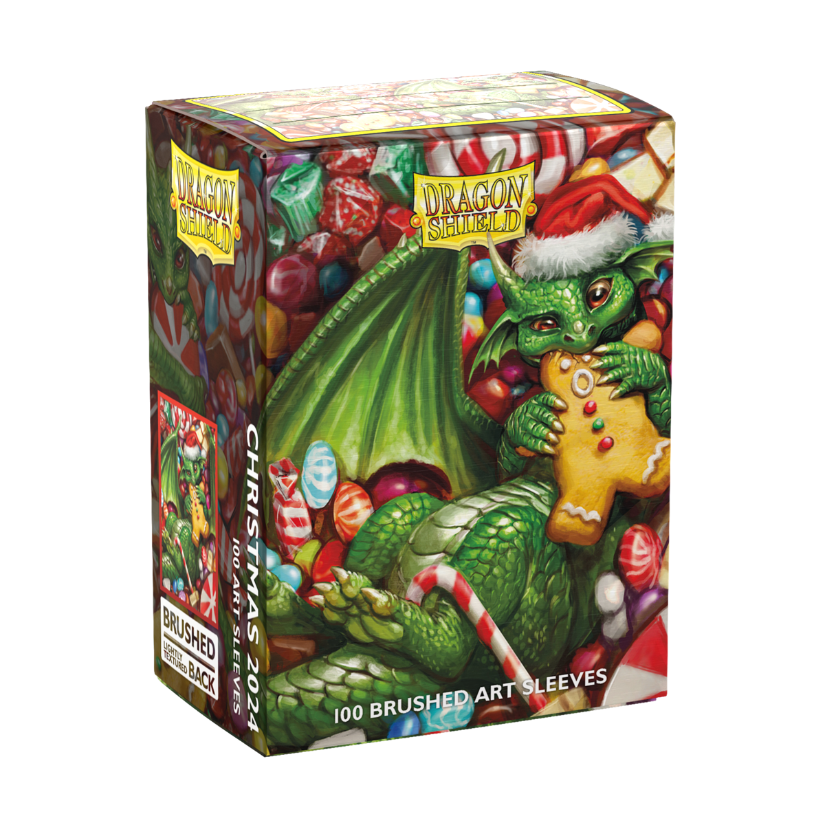 Dragon Shield Card Sleeves 100 Brushed Art Christmas 2024