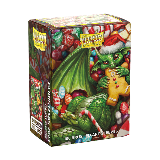 Dragon Shield Card Sleeves 100 Brushed Art Christmas 2024